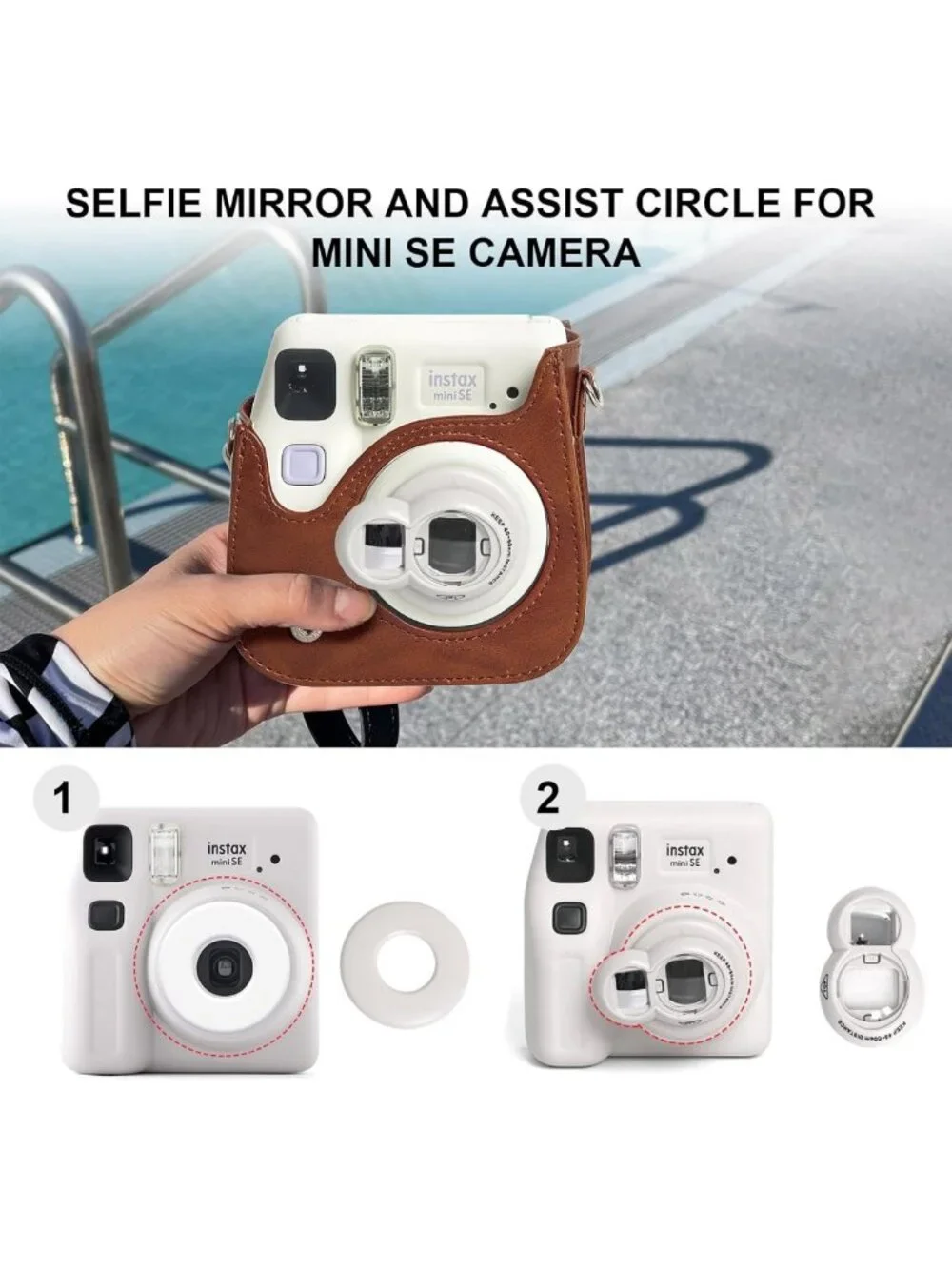 Brown Mini SE Kit for Instax Mini SE/7+ Instant Camera - Essential Accessories